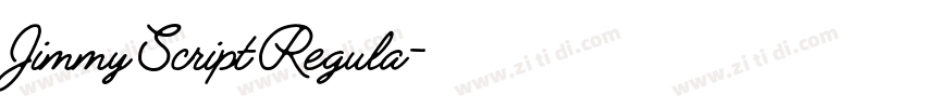 Jimmy Script Regula字体转换